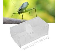 KUIDAMOS Boîte D'élevage de Reptiles en Acrylique, Boîte d'alimentation Durable pour Insectes pour Combattre Les Grillons, de Visualisation Transparente pour Les Amateurs de Reptiles, Paquet de 4