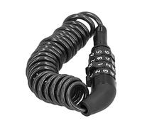 KUIDAMOS Câble Antivol pour Casque, Mot de Passe sécurisé à 4 Chiffres, Antivol pour Vélo, Moto, Chaîne de Verrouillage, étanche pour Vélos, Hommes, Femmes, Motocyclistes/cyclistes, Noir