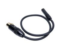KUIDAMOS Câble Symétrique XLR vers 1/4" avec Connecteurs Plaqués or pour Microphones Mélangeurs - Idéal pour les Performances sur Scène, PVC Noir - 1 Paquet