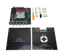 KUIDAMOS Carte D'amplificateur de Puissance BT, Haute Puissance 2.1 Canaux, Ventilateur de Refroidissement intégré, Carte D'amplificateur USB pour Système Domestique