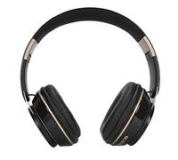 KUIDAMOS Casque Supra-auriculaire sans Fil avec Micro, Casque de Jeu Stéréo 5.0 avec Emplacement pour Carte Mémoire pour Appels Mains Libres - Noir (Noir)