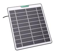 KUIDAMOS Chargeur de Panneau Solaire 5W pour Caméra de sécurité Pro 5S, Silicium Monocristallin Compact et Efficace pour une Utilisation en Extérieur (Noir)