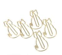 KUIDAMOS Clamp/Holder Durable Unique élégant 12 Pièces Trombone en Forme de Chat pour Fournitures Scolaires de Bureau