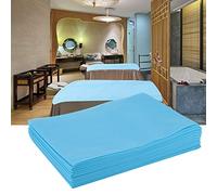 KUIDAMOS Drap de Lit Imperméable Jetable pour Salon de beauté, pour une Merveilleuse Détente dans un Salon de beauté, Table de Massage, Hôtels, Paquet de 10 (Draps jetables bleu)