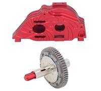 KUIDAMOS Ensemble de Boîtier de Boîte de Vitesses en Alliage D'aluminium Durable, Facile à Installer pour Voiture VORTEKS 1/10 RC (Rouge)