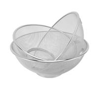 KUIDAMOS Ensemble de Passoire à Mailles en Acier Inoxydable, Tamis Efficace, égouttoir, Rinçage, Pâtes, Fruits pour la Cuisine, Paniers à Passoire à Mailles 3 Pièces