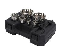 KUIDAMOS Ensemble de Scies Cloches Dentelées avec Revêtement Diamant de Haute Précision pour Carrelage, Marbre, Verre, Kit D'ouverture de Trou de 9 Pièces pour Divers Matériaux de Pierre Dure,