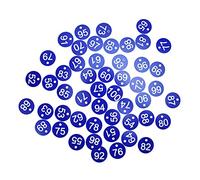 KUIDAMOS Étiquettes Numérotées D'identification Durables, 50 Pièces, pour Fournitures D'apiculture, ABS de Haute qualité, Taille 3.6cm (Bleu)