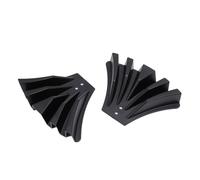 KUIDAMOS Extension de Bec Verseur de Gouttière de Dispersion de Pluie, Drainage Efficace pour Usage Domestique et Commercial avec 2 Inverseurs en Plastique pour Cour (Noir)