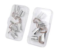 KUIDAMOS Formes D'extension D'ongles, Conception en Cristal Durable pour une Utilisation à Long Terme dans un Salon à Domicile, 10 Pièces, Formes de Protection en Gel pour Ongles en Métal pour les