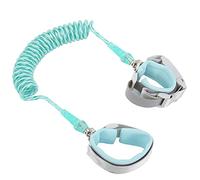 KUIDAMOS Harnais de sécurité pour Enfants, Lien de Poignet Anti-perte pour Enfants de 1 à 10 Ans, Laisse en Câble D'acier pour le Shopping, les Plages et les Rues Bondées (Serrure vert clair