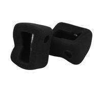 KUIDAMOS Housse en Mousse Coupe-Vent Anti-déformation pour Enregistrement, Réduction du Bruit du Vent pour Caméra de Sport, 2 Housses Coupe- en éponge Noire pour Activités de Plein Air