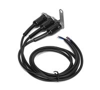 KUIDAMOS Interrupteur de Guidon de Moto LED ON OFF étanche pour Clignotants de Phare, Accessoire de Moto Universel pour Projecteurs, Acier Inoxydable 12 V