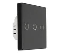 KUIDAMOS Interrupteur Mural Intelligent à Commande Vocale, Télécommande sans Fil pour la Maison, 100 à 240V, Minuterie Facile à Utiliser pour Home