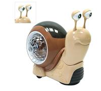 KUIDAMOS Jouet Interactif D'escargot pour bébé avec Lumières Musicales pour Tout-Petit, Jouet D'escargot Rampant Parent-Enfant pour Un Temps de Jeu en Toute sécurité (Brun)