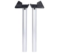 KUIDAMOS Kit de Drainage de Serre Construction en Aluminium PVC Durable pour Une Installation Facile 2Pcs Drains de Gouttière de Pluie de Serre Kit de Tuyau de Descente de Drainage Argenté pour Petite