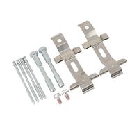 KUIDAMOS Kit de Montage de Broches de Plaquettes de Frein Avant, Installation Durable pour 2009 + avec Clips, Vis, Broches de Serrage de 2 Pouces, Broche de 6 Pouces, Vis de 2