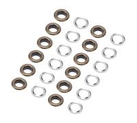 KUIDAMOS Kit D'œillets à œillets en Acier Inoxydable de 8 Mm pour Tissus Artisanaux en Cuir, Ensemble de 300 œillets en Métal pour Ceintures, Sandales, Tissu Imperméable (Bronze Antique)