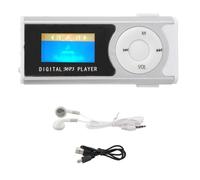 KUIDAMOS Lecteur MP3 Portable, Mini Lecteur Multimédia de Musique à écran LCD avec Lampe de Poche LED et Conception de Arrière, pour Les Exercices Sportifs et Les Activités de Plein Air (Argent)