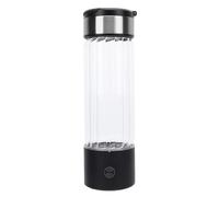 KUIDAMOS Machine Portative D'ioniseur de capacité de la Bouteille D'eau D'hydrogène 460mL pour la Maison, Matériel en Verre Rechargeable D'usb
