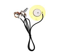 KUIDAMOS Micro Piézo en Métal pour Guitare, Installation Facile, élimine Les Sons Externes, pour Guitare, Mandoline, Violon, ukulélé, Banjo, 1 Pièce