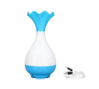 KUIDAMOS Mini Humidificateur de Diffuseur de Voiture de 95ml pour le Diffuseur D'huile Essentielle D'opération Silencieuse Compacte de Maison de Bureau de Voyage (Bleu)