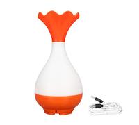 KUIDAMOS Mini Humidificateur de Diffuseur de Voiture de 95ml pour le Diffuseur D'huile Essentielle D'opération Silencieuse Compacte de Maison de Bureau de Voyage (Orange)