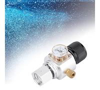 KUIDAMOS Mini Vanne de Régulation de Gaz CO2, Adaptateur de Réduction de Pression Compact et Durable pour Brassage à Domicile, Hauteur 80mm, Aluminium, 1 unité