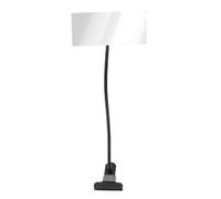 KUIDAMOS Miroir de Cabine Convexe Flexible de sécurité à Pince, Cadre Noir Robuste pour Affichage de Vue Arrière de Bureau, Pince Universelle sur Rétroviseur pour PC de Bureau