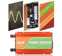 KUIDAMOS Onduleur à Onde Sinusoïdale Pure Haute Fréquence 300 W avec écran LCD pour Utilisation Automobile et Solaire, Sortie 220 V (24V)