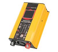 KUIDAMOS Onduleur de Véhicule à Onde Sinusoïdale Modifiée avec écran LCD USB 12 V à 220 V pour Camping d'urgence ABS 1 Ensemble (Jaune)