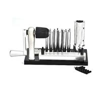 KUIDAMOS Outil Pratique de Fabrication D'anneaux de Bijoux, Outil de Saut D'anneau en Acier Inoxydable avec 20 Broches pour une Fabrication Polyvalente D'anneaux, Fabricant de Saut en Acier