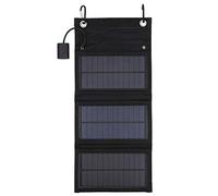 KUIDAMOS Pack de Panneaux Solaires Pliables étanches 15 W pour Le Tourisme et la Randonnée, Chargeur Solaire Portable avec Indicateur LED pour Les Amateurs de Plein Air