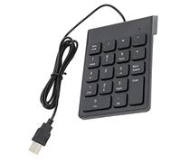 KUIDAMOS Pavé Numérique Précis USB Mini 18 Touches pour Ordinateurs Portables de Bureau, Silencieux et Confortable, Idéal pour Les Feuilles de Calcul, la comptabilité, Antidérapant, adapté à Les