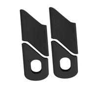 KUIDAMOS Protecteur de Manivelle de Vélo, Manchon de Bras Résistant aux Chocs, pour les Amateurs de Cyclisme, 4 Pièces de Protection de Manivelle en Silicone pour la Plupart des Vélos, (Rouge) (Noir)