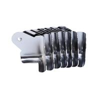 KUIDAMOS Protections D'Angle de Haut-parleur Protecteurs D'Angle en Fer Durables pour la Protection des Meubles D'armoire de Haut-parleurs, Ensemble de 16 pour Scène de à Angle Droit, Argent