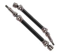KUIDAMOS Remplacement d'arbre D'entraînement Avant et Arrière Robuste en Métal pour Voiture Kraton 1/10 RC en Alliage D'aluminium Léger pour des Performances Stables adapté aux Accessoires de (Noir)