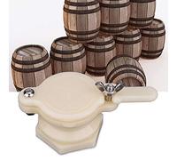 KUIDAMOS Robinet D'extraction de Vanne D'embouteillage D'apiculture de Miel en Nylon Précis pour les Aliments et le Miel en Particulier avec Vis en Acier Inoxydable Durables, Blanc, Diamètre