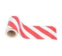 KUIDAMOS Ruban de sécurité Réfléchissant, Film Réfléchissant Rouge et Blanc Imperméable pour les Marquages d'avertissement de sécurité sur les Routes et les équipements de Construction, 20 Cm X 30 M