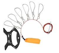 KUIDAMOS Serrure à Corde de Poisson Vivant en Acier Inoxydable Durable avec une Longueur de Fil de 3,5 M, Boucle de Poisson Pratique pour les Pêcheurs, Accessoires de Matériel de Pêche