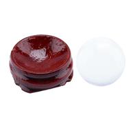 KUIDAMOS Sphère de Cristal Décorative Transparente Asiatique pour Divinations, Ornements Feng Shui, Base de Support de 40mm, Cadeau de Noël, d'amitié