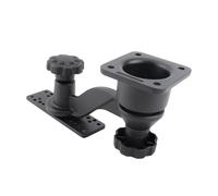 KUIDAMOS Support à Bras Pivotant de 6 Pouces, en Aluminium Durable de qualité Marine, Support Rotatif à 360 ° pour Détecteurs de Poissons et Traceurs de Cartes, 1 unité