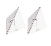 KUIDAMOS Support de Numéro de Table Stable en Acier Inoxydable, pour Cartes de Menu de Restaurant, 2 Supports de Cartes de Place pour café et Banquet