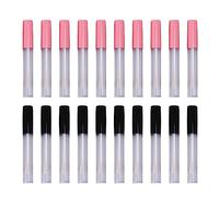 KUIDAMOS Tubes de Brillant à Lèvres Vides, 20 Pièces, avec Conception Anti-fuite, pour Voyage et Usage Quotidien, Mini Récipients Transparents Rechargeables pour Baume à Lèvres