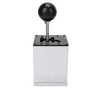 KUIDAMOS USB Gear Shifter Premium Simulation Game H Gearshifter pour ATS ETS Racing Games Alliage D'aluminium Blanc + Acier Inoxydable Compatible avec PC USB