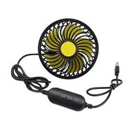 KUIDAMOS Ventilateur de Voiture alimenté par USB, Refroidissement Puissant pour Véhicule, Moteur sans Balais de 18 Pieds/s, 3500 Tr/min, pour Chaise de Voiture, Appui-tête Arrière, Ventilateur de