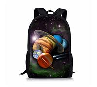 KUIFORTI Space Planet Sacs d'école pour garçons filles, sac à dos pour enfants sac à dos décontracté grande capacité pour l'école, le sport, les voyages, la randonnée, le camping