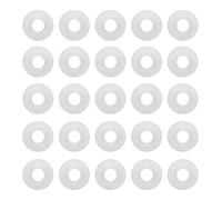 KUIKUI 25 Pcs Rondelle Caoutchouc, Joint en Silicone Remplaçable, pour Bouteilles en Verre à Clapet, Utilisé pour Le Bouteille de Limonade de Soda de Bière Maison, Blanc