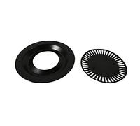 KUIKUI Grill de barbecue coréen de 32,6 cm - Antiadhésif - Intérieur/extérieur - Sans fumée - En fonte d'aluminium