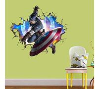 KUIMMA Stickers Muraux Stickers Muraux Avengers Captain America pour Chambre d'enfants